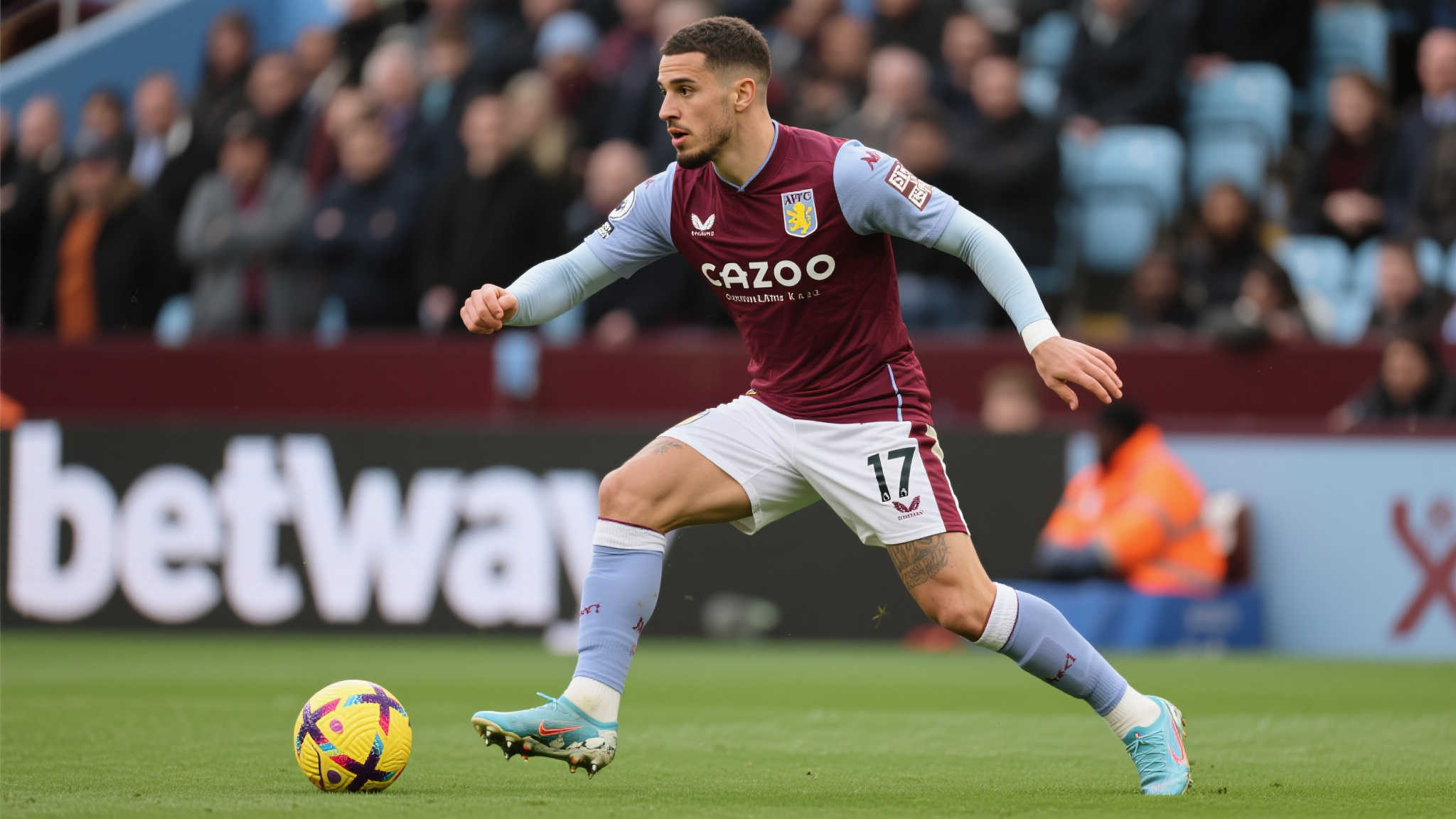 通过引用专业数据显示，自2022年加盟阿斯顿维拉以