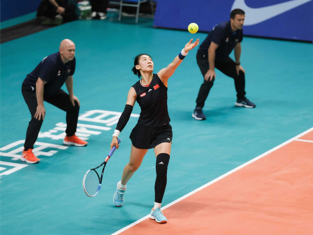 张奔斗:郑钦文发球威力,胜利在握 张奔斗:郑钦文发球威力,胜利在握